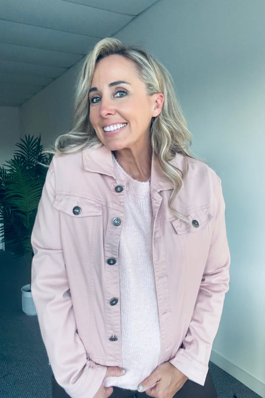 Dusty Pink Stretch Jacket