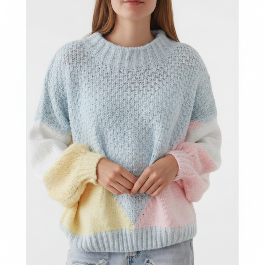 Cloud Knit Jumper- Baby Blue