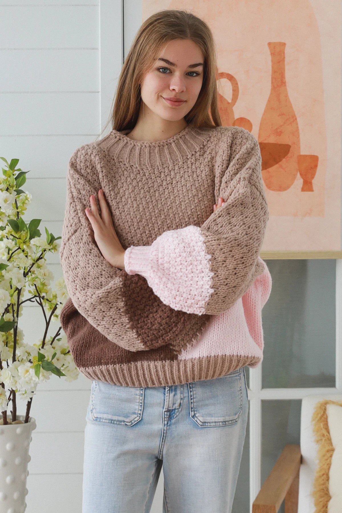 Cloud Knit Jumper- Mocha Taupe