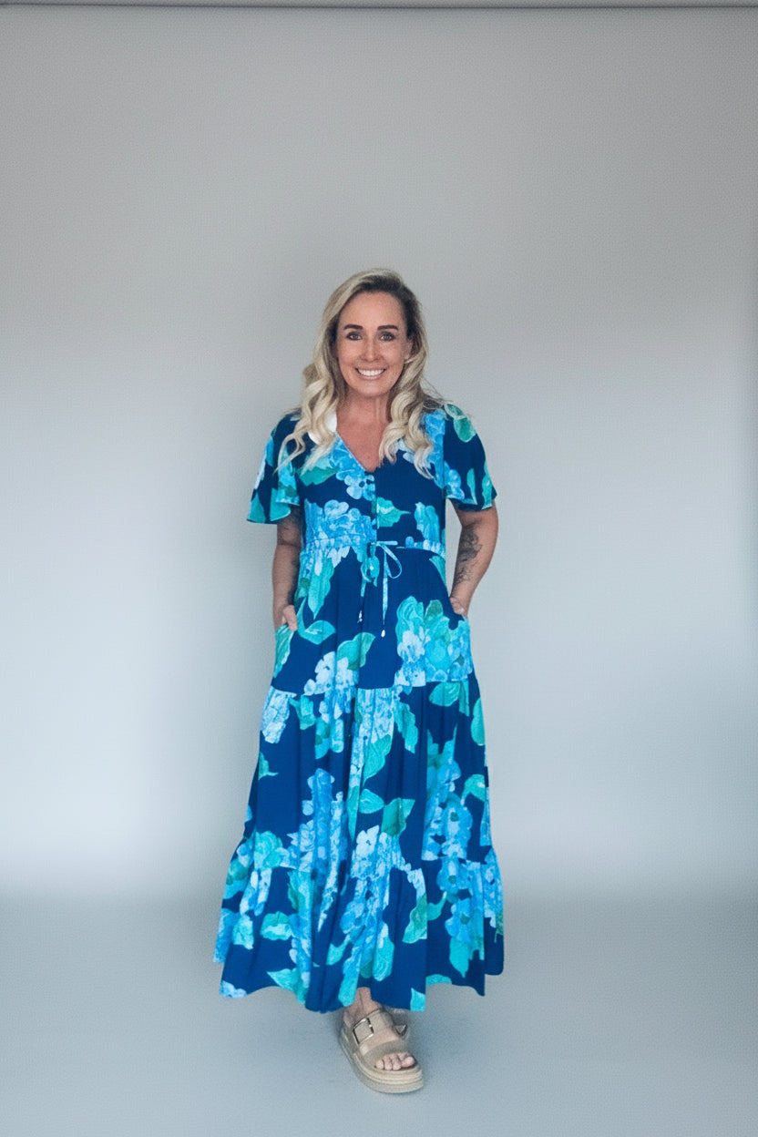 Glorious Maxi Dress- Blue