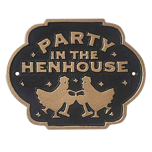 Ceramic Door Sign - Party In The Henhouse