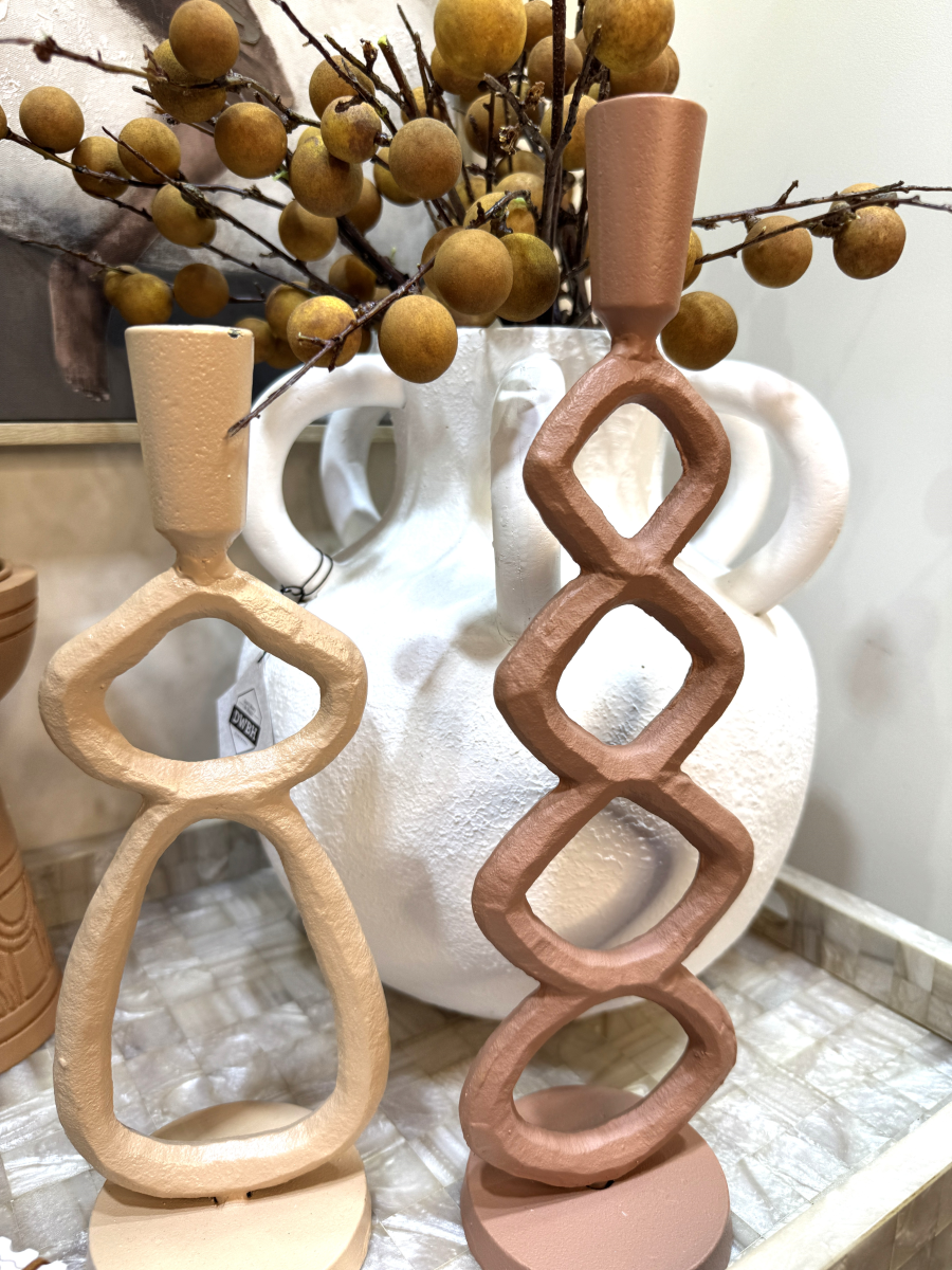 Candle Holder - Taupe Sand