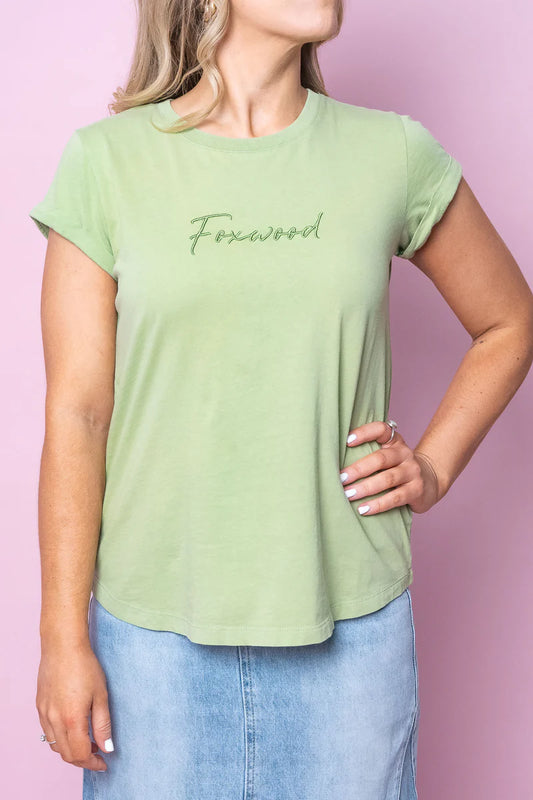 Signature Tee- Moss Green