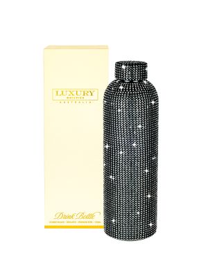 Luxury Bling Drink Bottle - Black