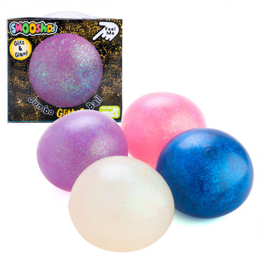 Smoosho's JUMBO Glitter Ball- Assorted