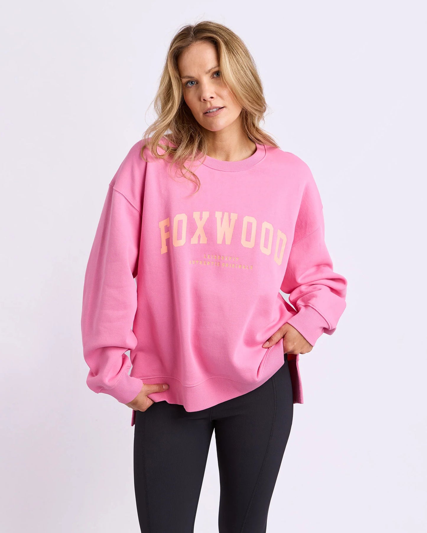 Interval Crew- Bubblegum Pink/ Neon Orange