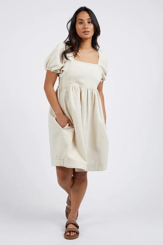 Jade Dress- Vintage Ecru