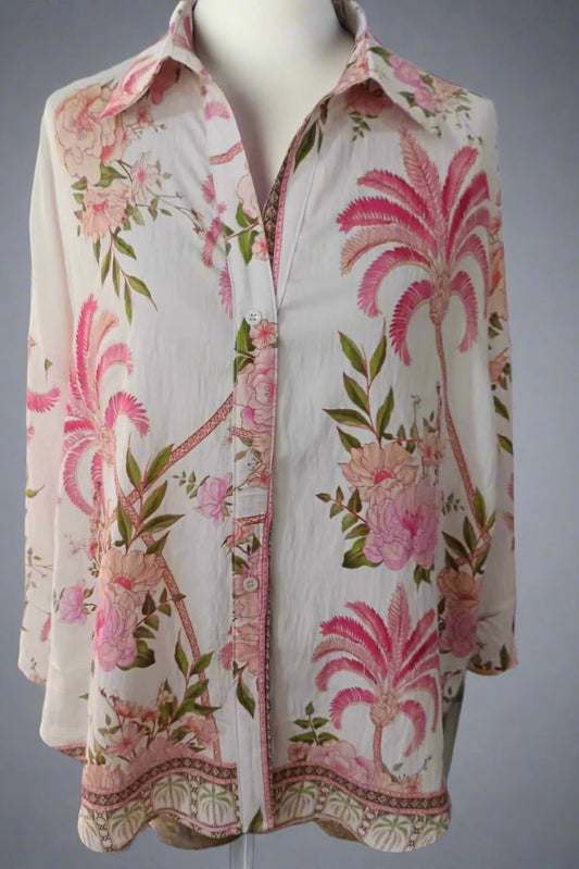 Tutti Palm Shirt - White