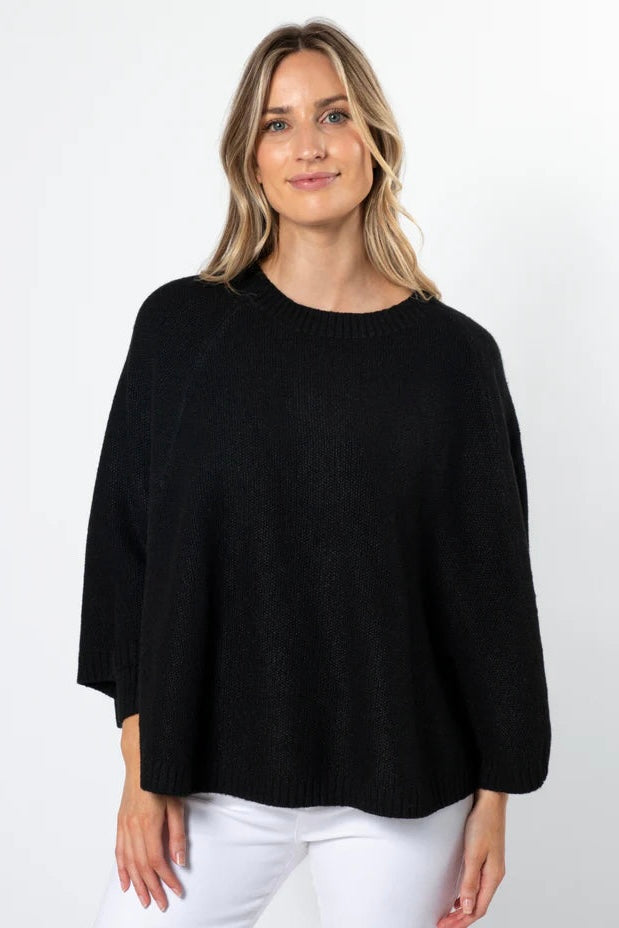 Stella Poncho - Black