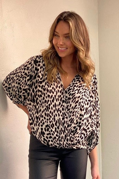 Leopard Crossover Shirt