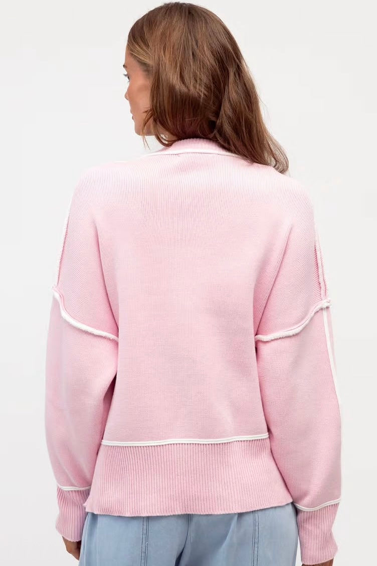 Pink & White Delight Knit