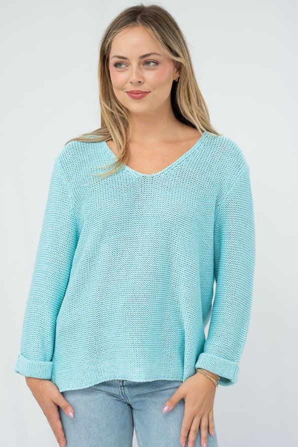 Cindy Knit - Light Aqua