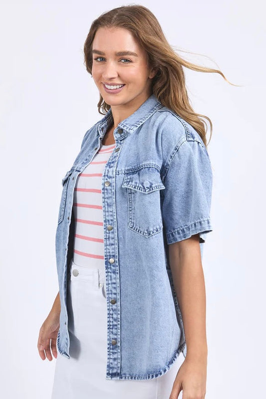 Daisy S/S Shirt- Light Blue