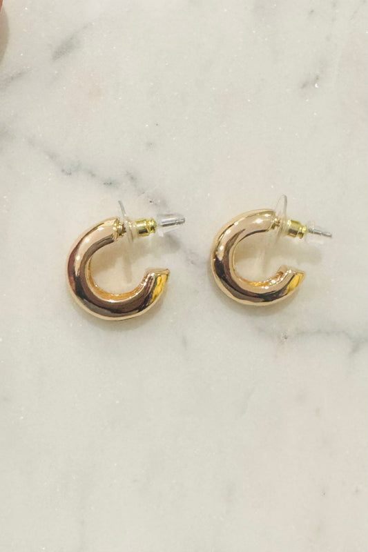 Marley Hoop- Yellow Gold