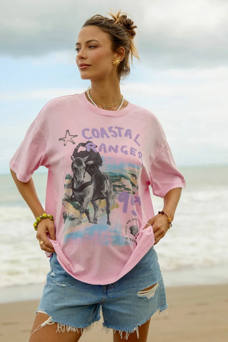 Coastal Ranger Tee- Bubblegum Pink