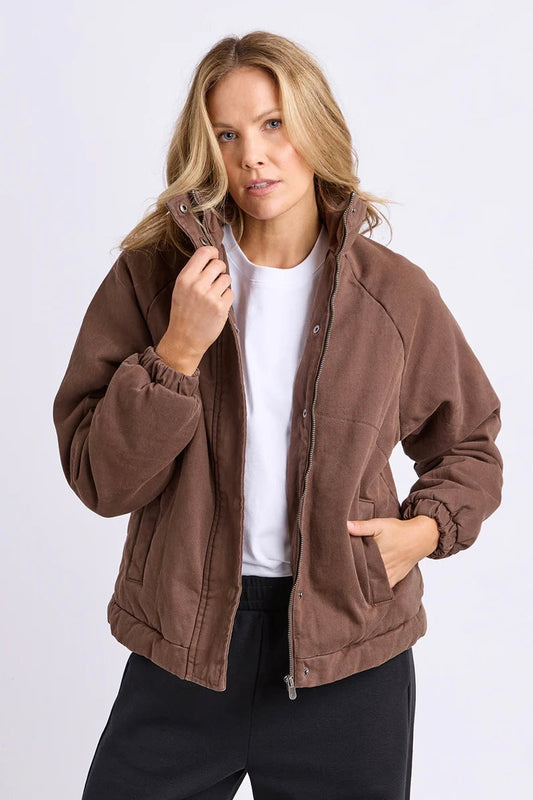 Rosalee Denim Jacket - Brown