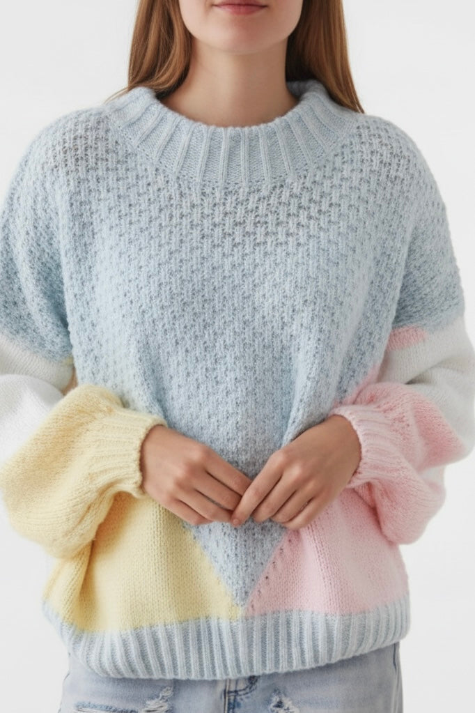 Cloud Knit Jumper- Baby Blue