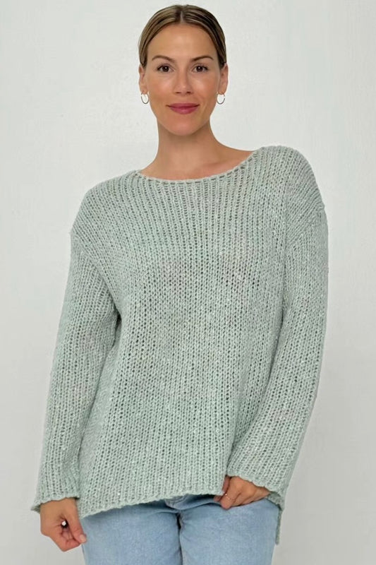 Slouchy Knit- Mint