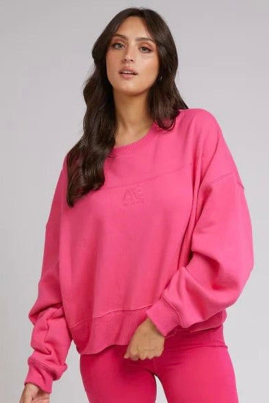 Active Tonal Sweater- Rose