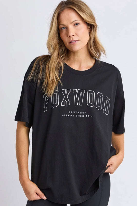 Metallic Interval Tee- Black