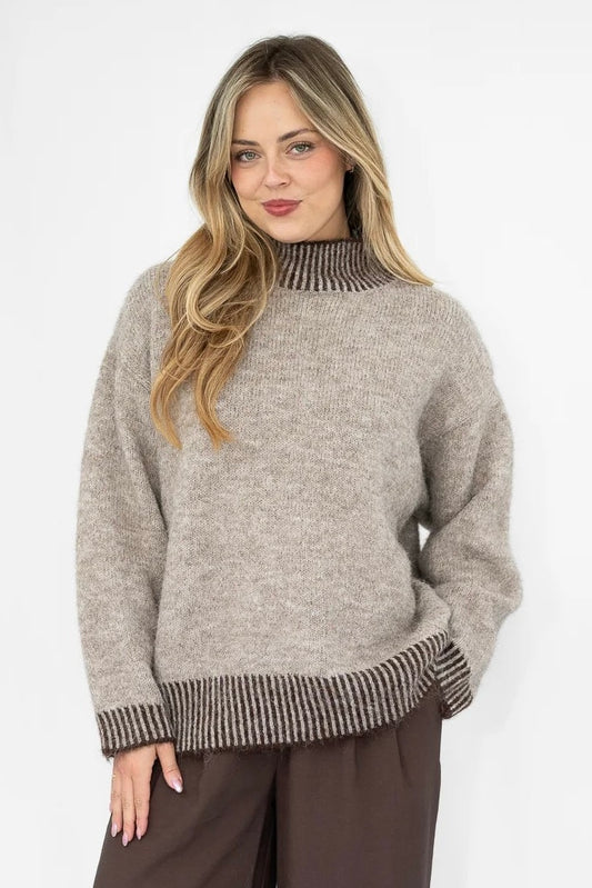 Latte Knit Jumper