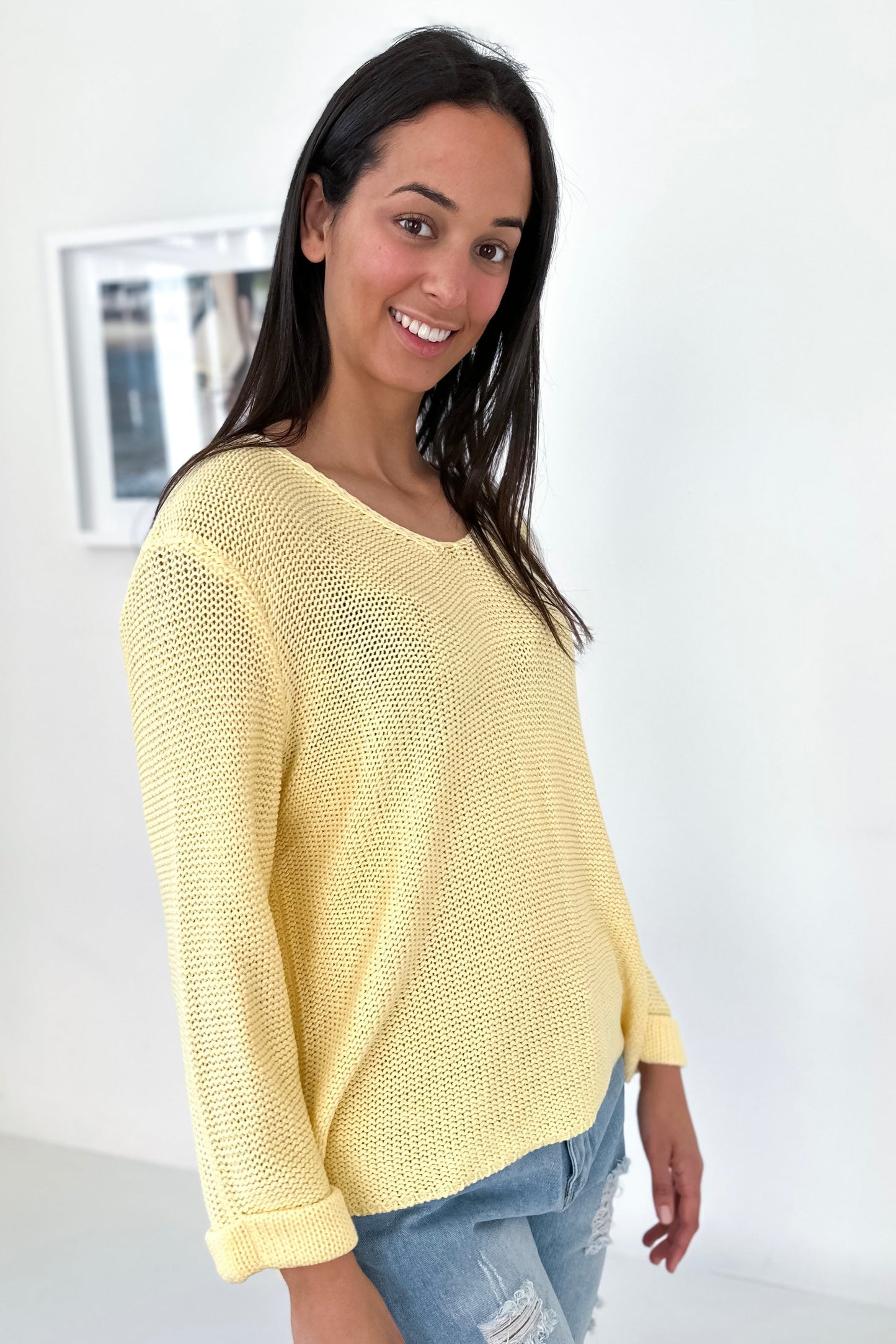 Cindy Knit - Pastel Yellow