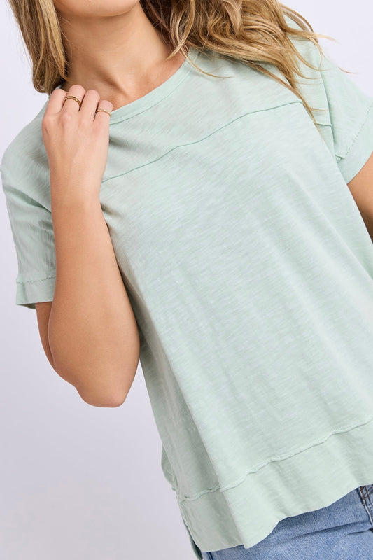 Allison Tee- Subdued Mint