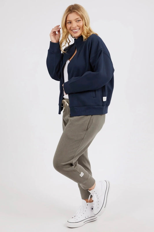 Kelcey Zip Thru - Navy