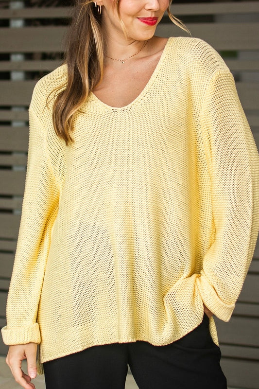 Cindy Knit - Pastel Yellow