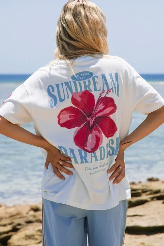 Bonnie Relaxed tee- Vintage White