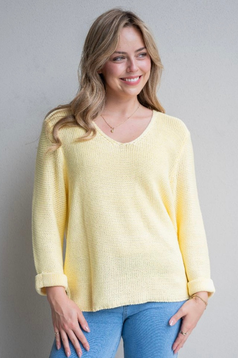 Cindy Knit - Pastel Yellow
