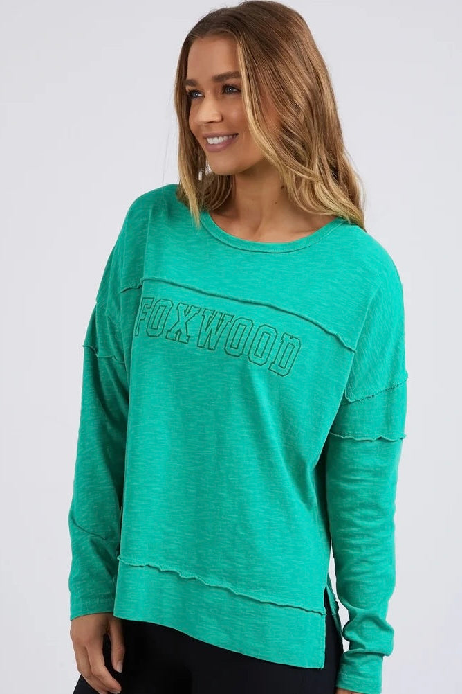 Foxwood Throw On Tee- Green