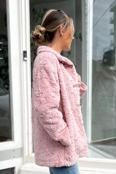 Fluff Jacket - Dusty Pink