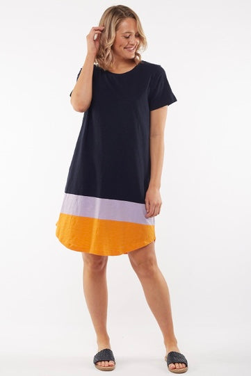 Echo tee Dress- Navy