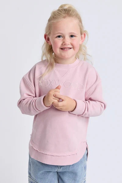 Kids Simplified Crew- Pink