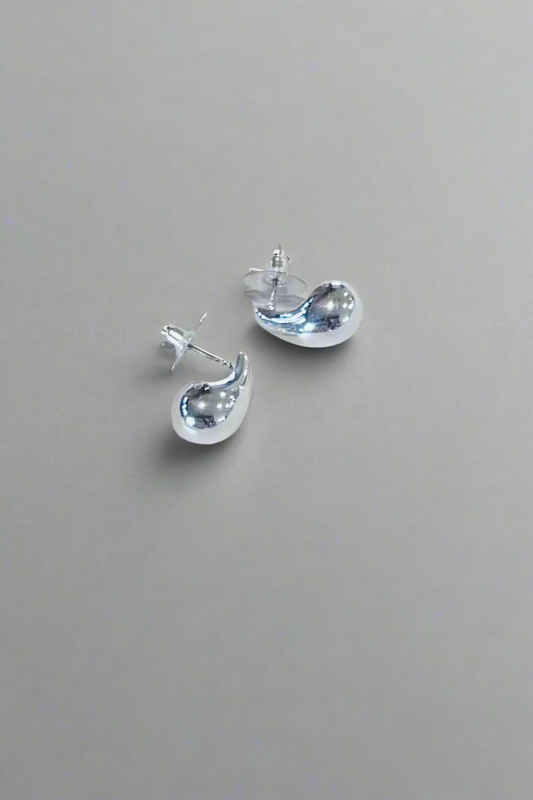Tear Drop- Silver