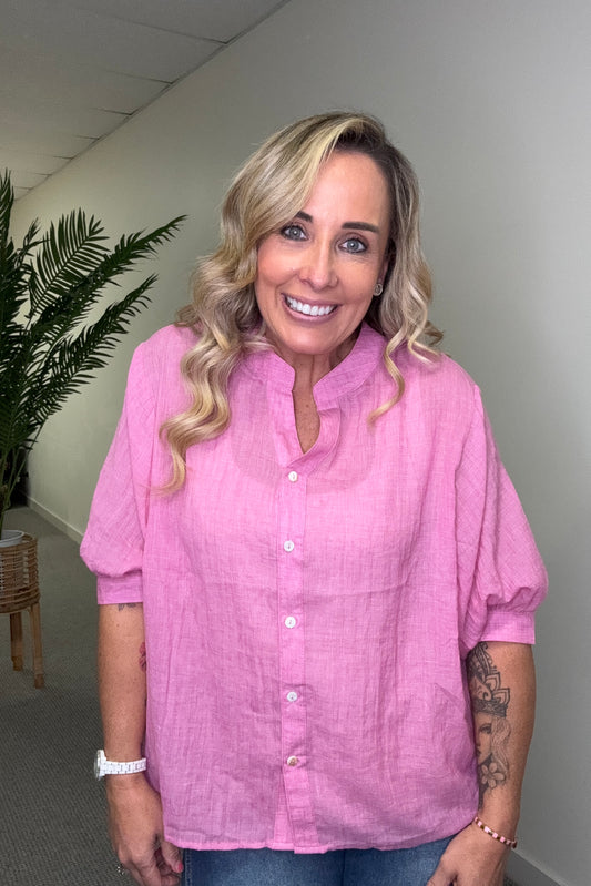 Bently Shirt-Rouge Pink