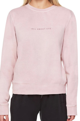 All About Eve Washed Crew - Pink