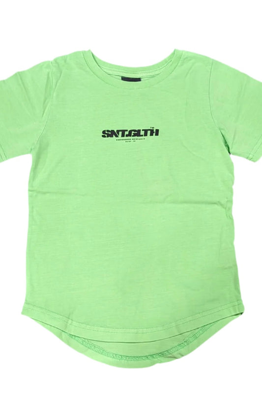 St Goliath Boys Logo Tee- Acid Green