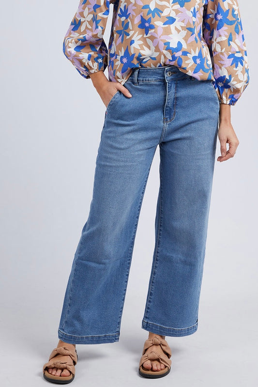 Izzy Wide Leg Jean- Light Blue Wash