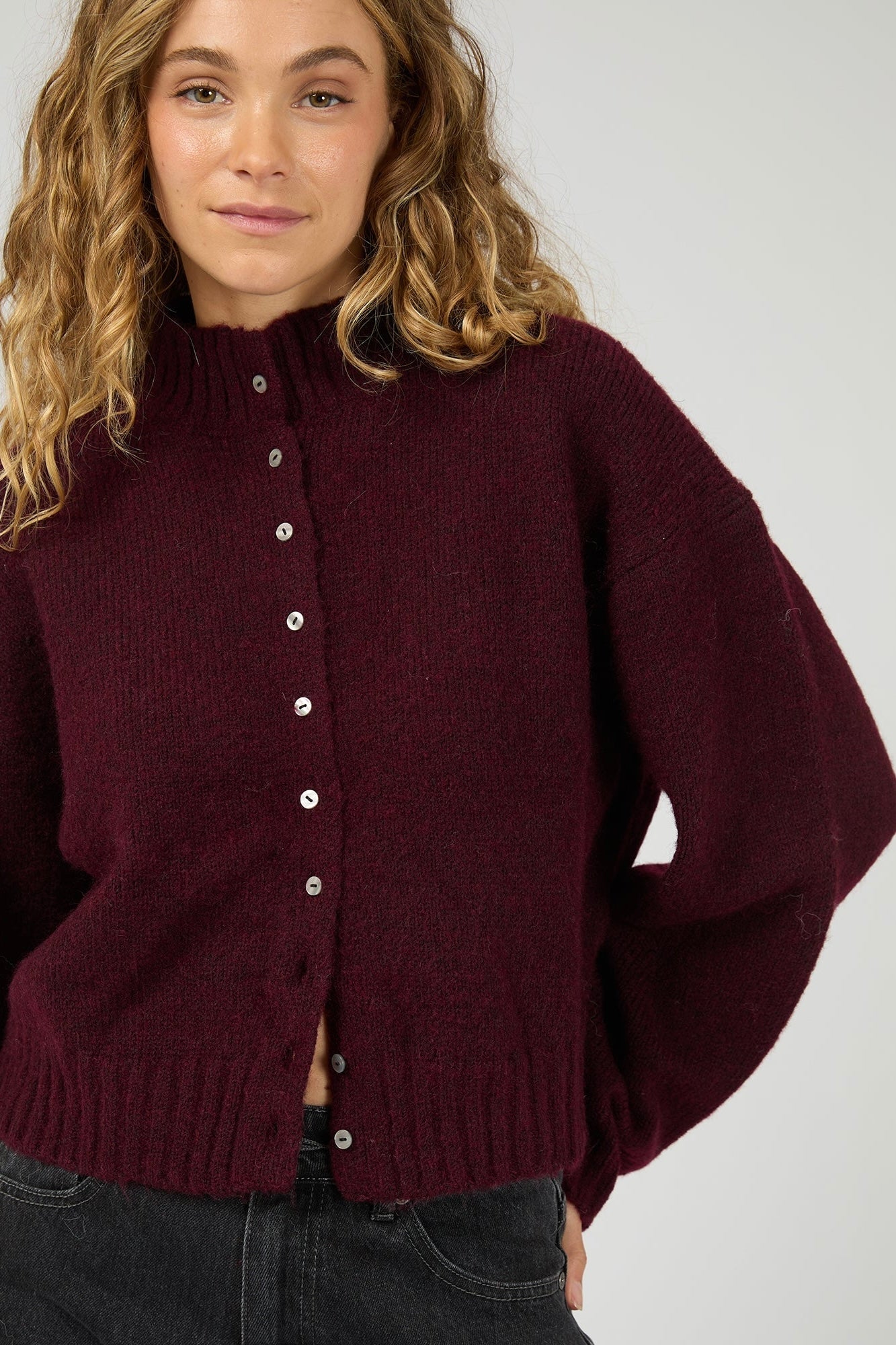 Rosalia Cardigan - Wine