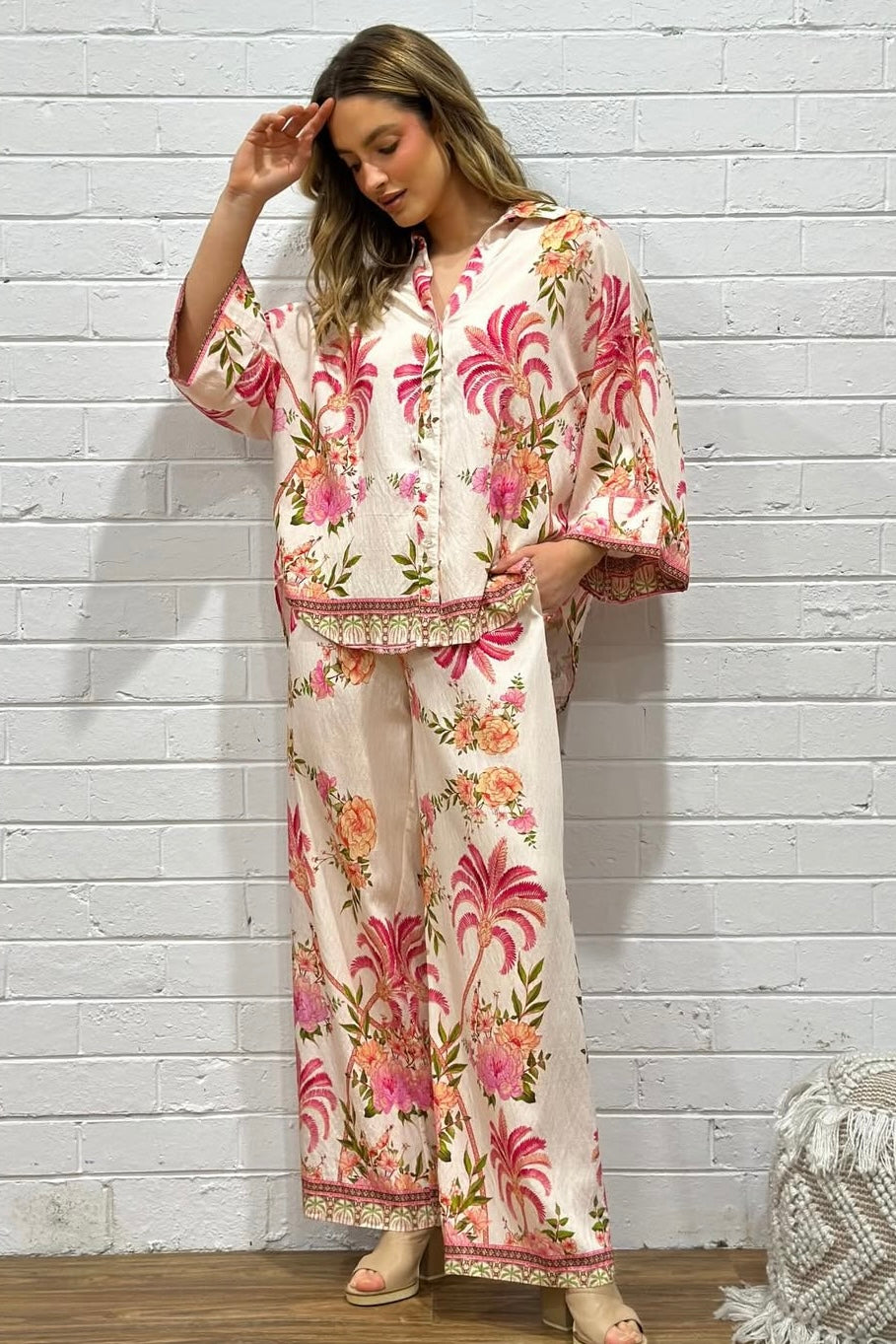 Tutti Palm Shirt - White