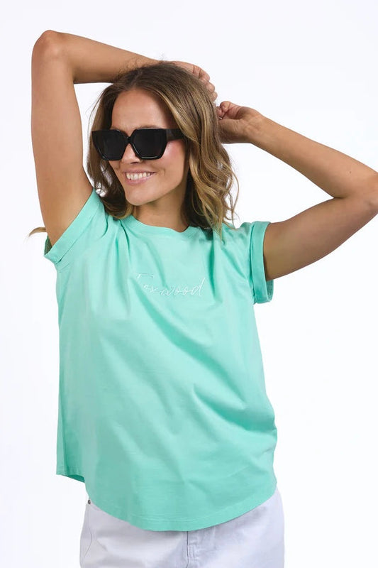 Signature Tee- Neon Mint