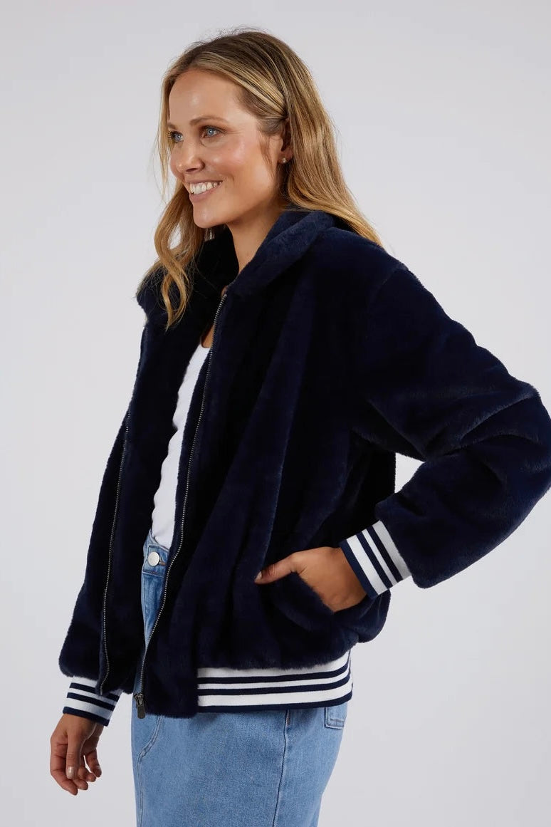 Nora Bomber Jacket - Navy