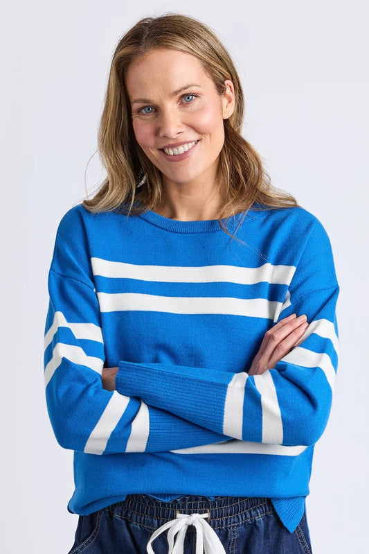 Allison Crew- Royal Blue Stripe