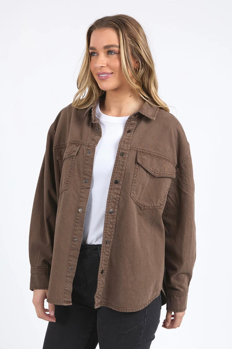 Daisy Overshirt - Chocolate