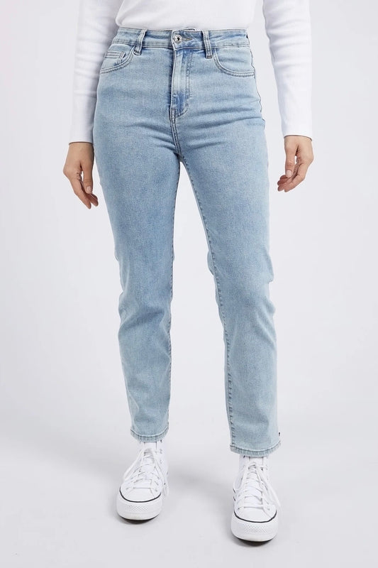 Ada Straight Leg Jean - Light Blue Wash