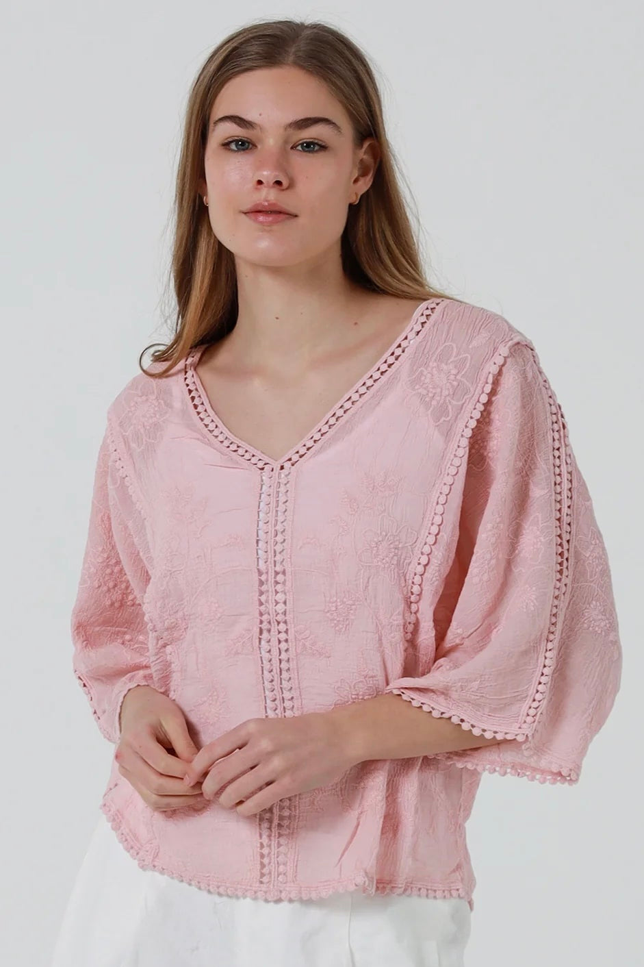 Willow Grace Top- Pink
