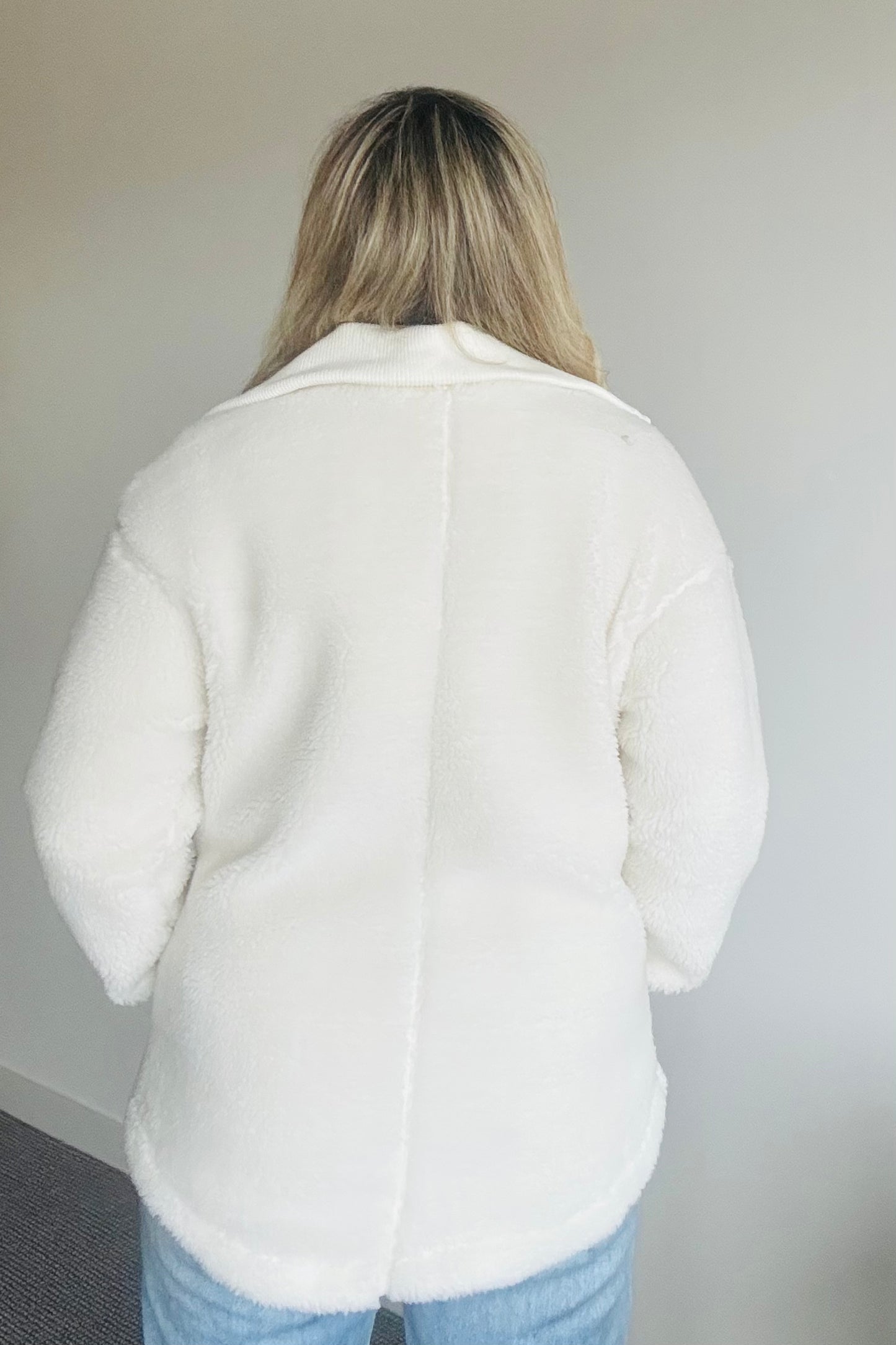 North 1/4 Zip Fleece - Pearl