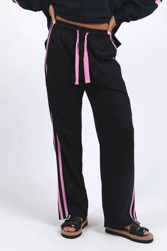 Power Pant - Navy with Neon Pink